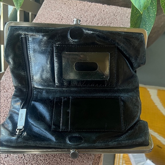 Black Studded Hobo Clutch - Picture 5 of 9